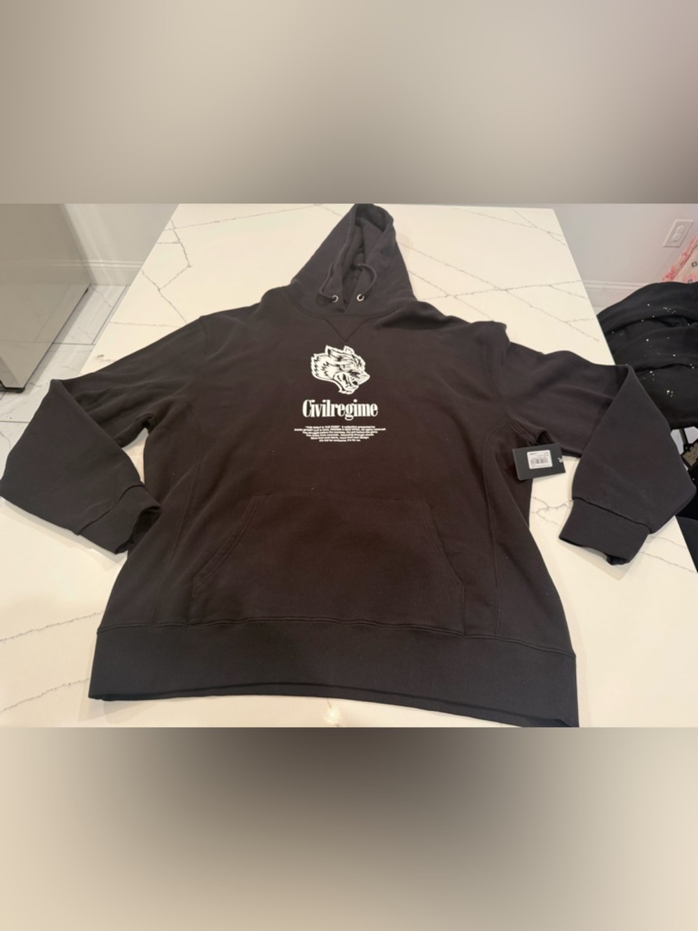 Civil Regime & Darc Sport Men's Black Graphic Hoodie